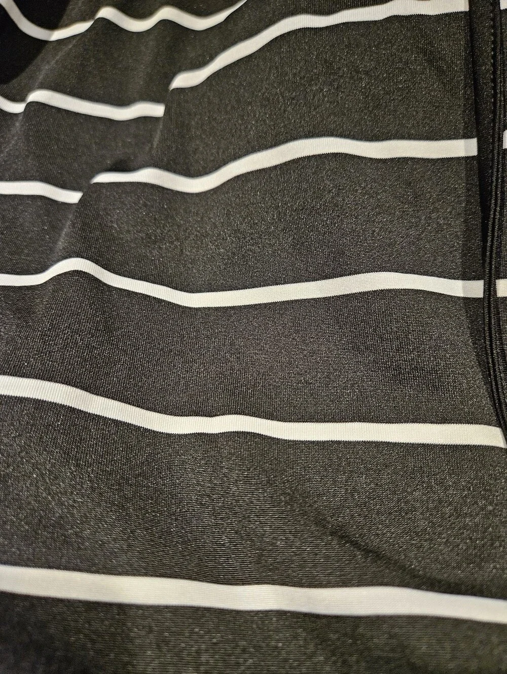 SHEIN Black & White Striped Drawstring Mini Dress NWOT MEDIUM
